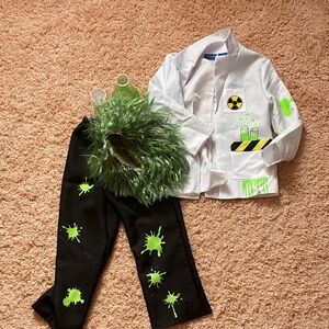 Mad Scientist Kids Costume with Green Accents